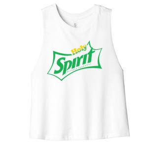 Holy Spirit Refresh Your Soul Women's Racerback Cropped Tank