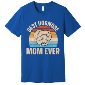 Hognose Snake Reptile Retro Best Hognose Mom Ever Gift Premium T-Shirt