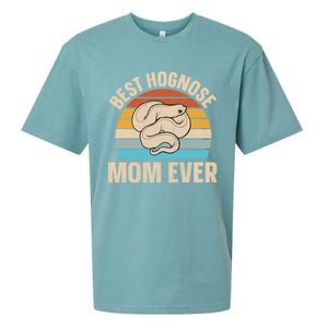 Hognose Snake Reptile Retro Best Hognose Mom Ever Gift Sueded Cloud Jersey T-Shirt