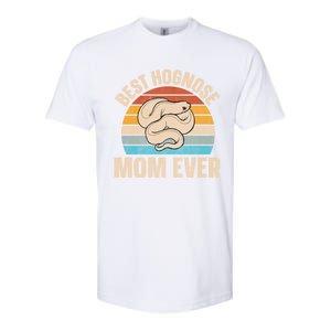 Hognose Snake Reptile Retro Best Hognose Mom Ever Gift Softstyle CVC T-Shirt