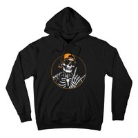 Halloween Skeleton Rock Hand Rocker Hoodie