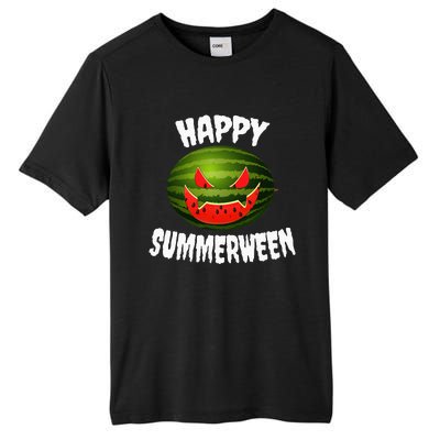 Happy Summerween Retro Watermelon Jack O Lantern Tall Fusion ChromaSoft Performance T-Shirt