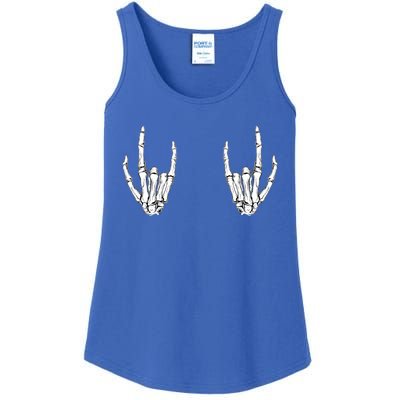 Halloween Skeleton Rocker Hands Cool Gift Graphic Costume Gift Ladies Essential Tank