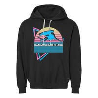 Hammerhead Shark Retro Garment-Dyed Fleece Hoodie