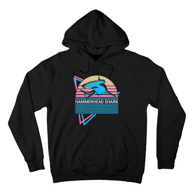 Hammerhead Shark Retro Hoodie