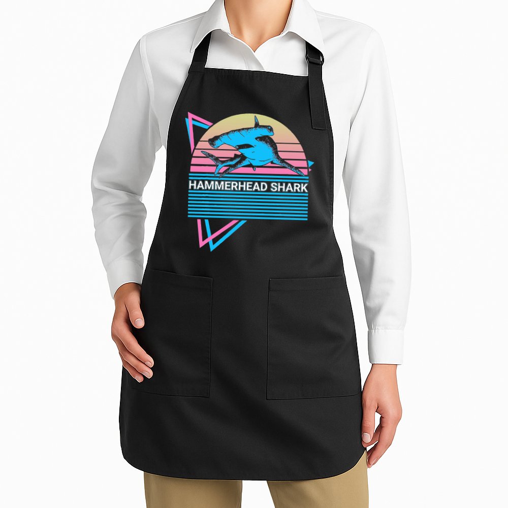 Hammerhead Shark Retro Apron