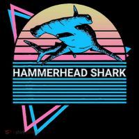Hammerhead Shark Retro Button