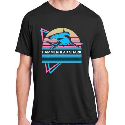 Hammerhead Shark Retro Adult ChromaSoft Performance T-Shirt