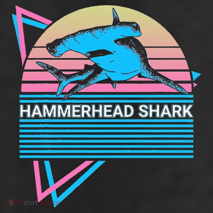 Hammerhead Shark Retro 11oz C Handle Ceramic Mug