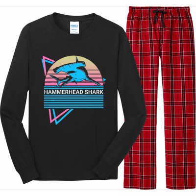 Hammerhead Shark Retro Long Sleeve Pajama Set