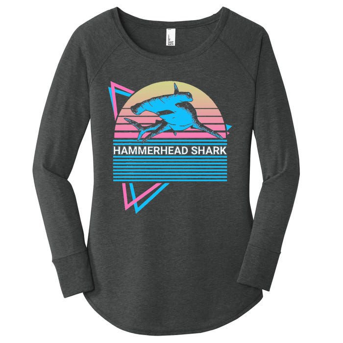 Hammerhead Shark Retro Women's Perfect Tri Tunic Long Sleeve Shirt