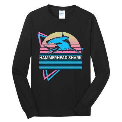 Hammerhead Shark Retro Tall Long Sleeve T-Shirt