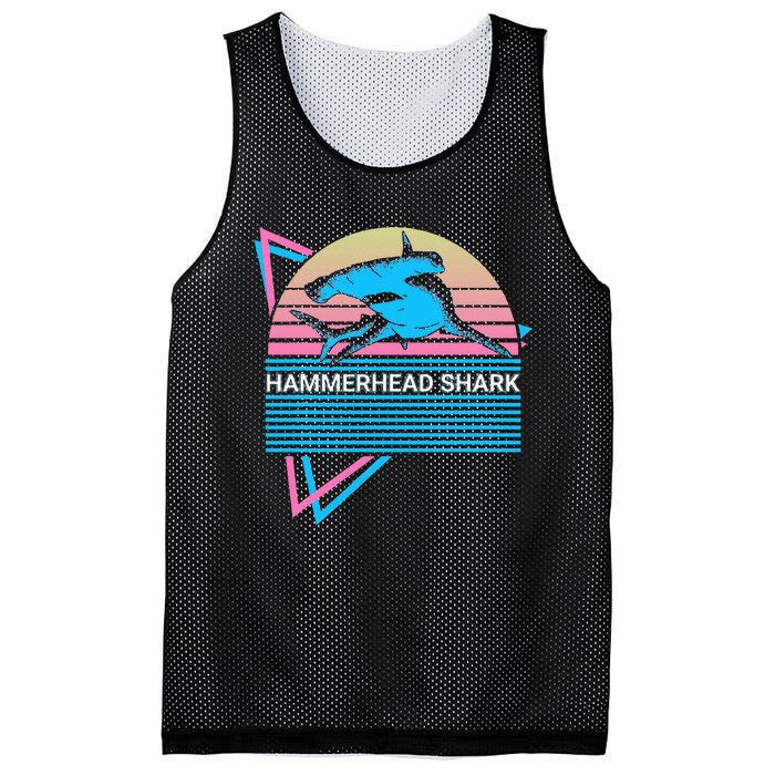 Hammerhead Shark Retro Mesh Reversible Basketball Jersey Tank