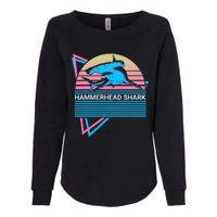 Hammerhead Shark Retro Womens California Wash Sweatshirt