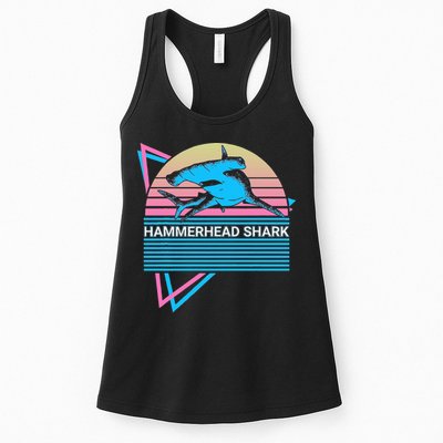 Hammerhead Shark Retro Womens Tank Top