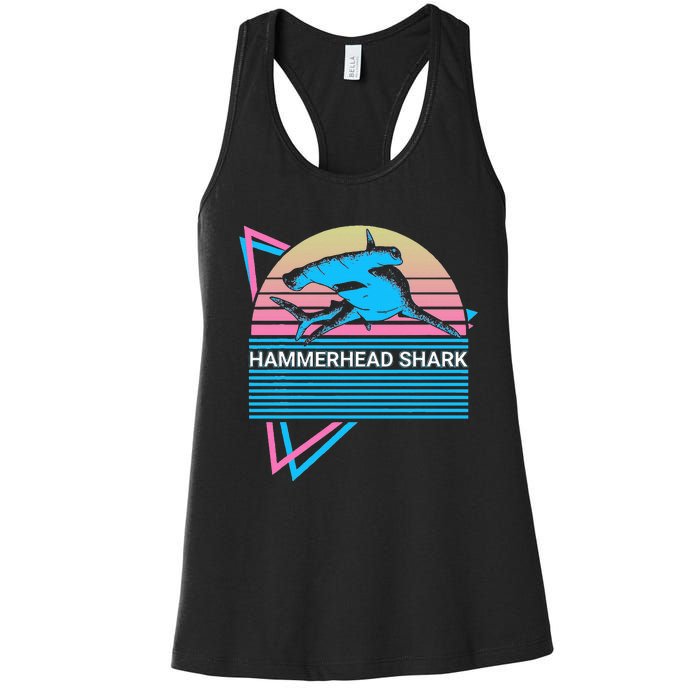 Hammerhead Shark Retro Women's Racerback Tank