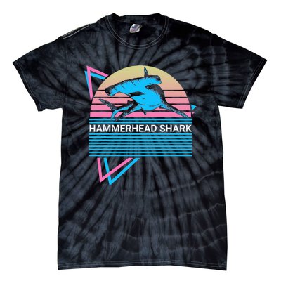 Hammerhead Shark Retro Tie-Dye T-Shirt