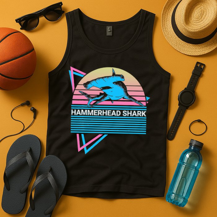 Hammerhead Shark Retro Tank Top