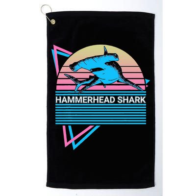 Hammerhead Shark Retro Golf Towel