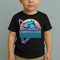 Hammerhead Shark Retro Toddler T-Shirt