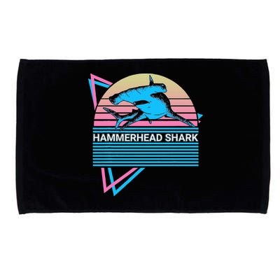 Hammerhead Shark Retro Microfiber Hand Towel