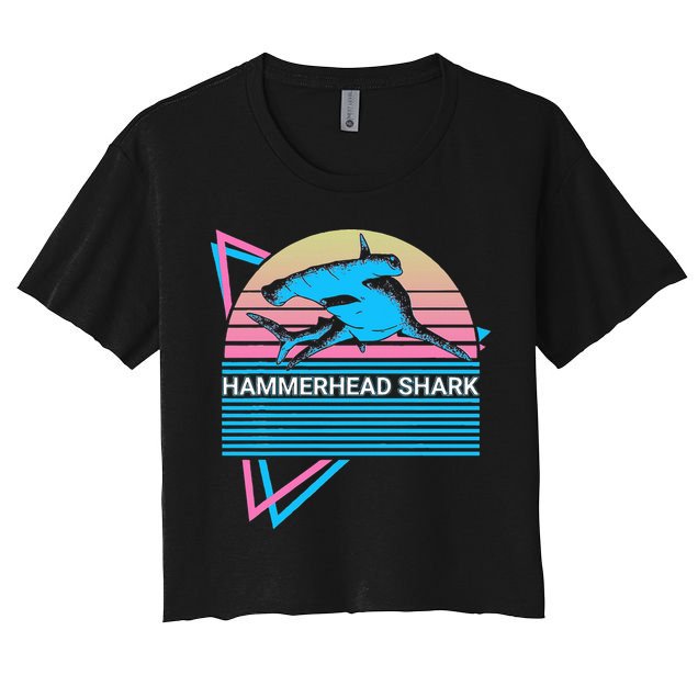 Hammerhead Shark Retro Crop Top