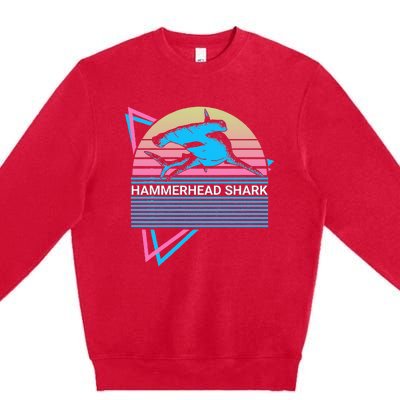 Hammerhead Shark Retro Premium Crewneck Sweatshirt