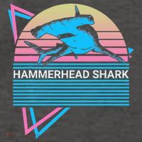 Hammerhead Shark Retro Vector Backpack