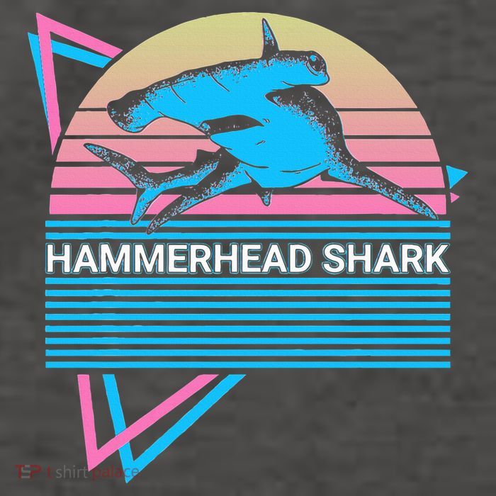 Hammerhead Shark Retro Vector Backpack
