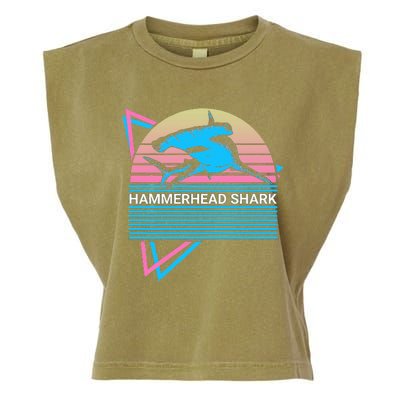 Hammerhead Shark Retro Garment-Dyed Women's Muscle Tee