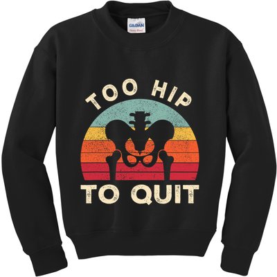 Hip Surgery Recovery Hip Replacement Recovery Kids Sweatshirt