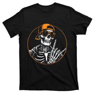 Halloween Skeleton Rock Hand Rocker &  Rock Music T-Shirt