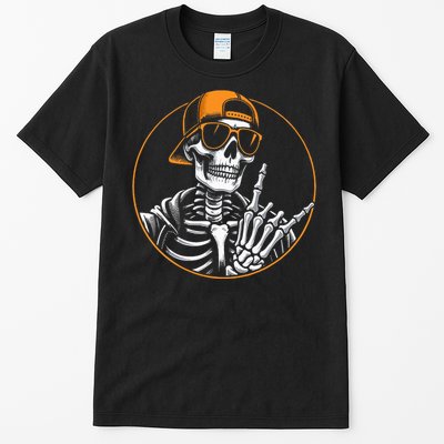 Halloween Skeleton Rock Hand Rocker &  Rock Music Tall T-Shirt