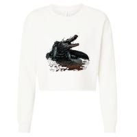 Hunt Showdown Rotjaw Cropped Pullover Crew