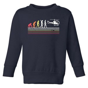 Helicopter Shirts Retro Style Pilot Toddler Sweatshirt