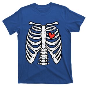 Halloween Skeleton Rib Cage Heart Costume T-Shirt