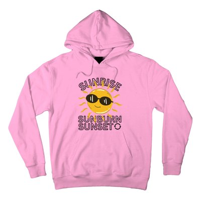 Happy Sun Sunrise Sunburn Sunset Repeat Cool Gift Hoodie