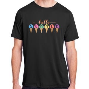 Hello Summer Summer Ice Cream Hello Summer Adult ChromaSoft Performance T-Shirt