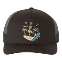 Hawaii Surfer Skeleton Halloween Beach Scary Spooky Surfers Yupoong Adult 5-Panel Trucker Hat