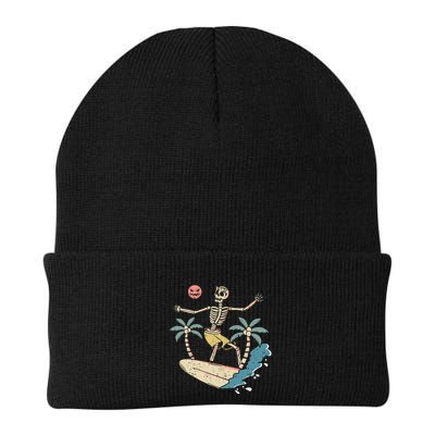 Hawaii Surfer Skeleton Halloween Beach Scary Spooky Surfers Beanie