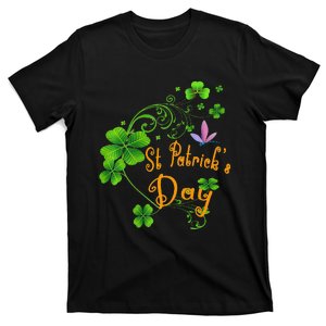 Happy St Saint Patrick's Day Green Cool Irish Shamrock Cute T-Shirt