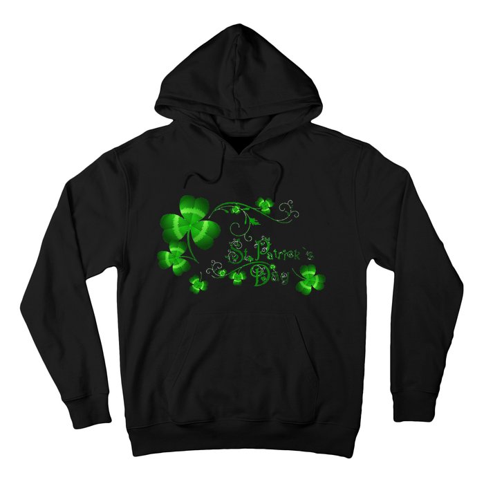 Happy St Saint Patrick's Day Green Cool Irish Shamrock Hoodie