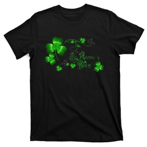 Happy St Saint Patrick's Day Green Cool Irish Shamrock T-Shirt