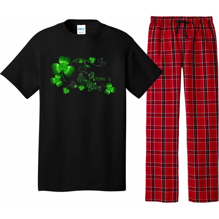 Happy St Saint Patrick's Day Green Cool Irish Shamrock Pajama Set