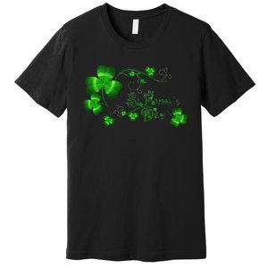 Happy St Saint Patrick's Day Green Cool Irish Shamrock Premium T-Shirt