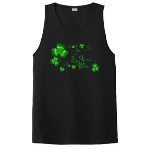 Happy St Saint Patrick's Day Green Cool Irish Shamrock PosiCharge Competitor Tank