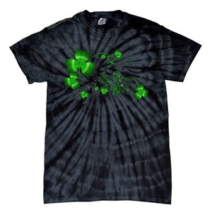 Happy St Saint Patrick's Day Green Cool Irish Shamrock Tie-Dye T-Shirt