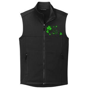 Happy St Saint Patrick's Day Green Cool Irish Shamrock Collective Smooth Fleece Vest