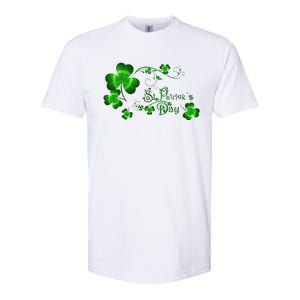 Happy St Saint Patrick's Day Green Cool Irish Shamrock Softstyle CVC T-Shirt