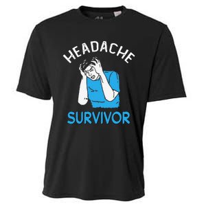 Headache Survivor Saying Cooling Performance Crew T-Shirt